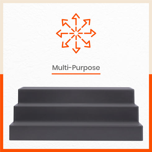 Stomo Taro Multipurpose Shelf Organizer for Home | Smoke - Set of 2