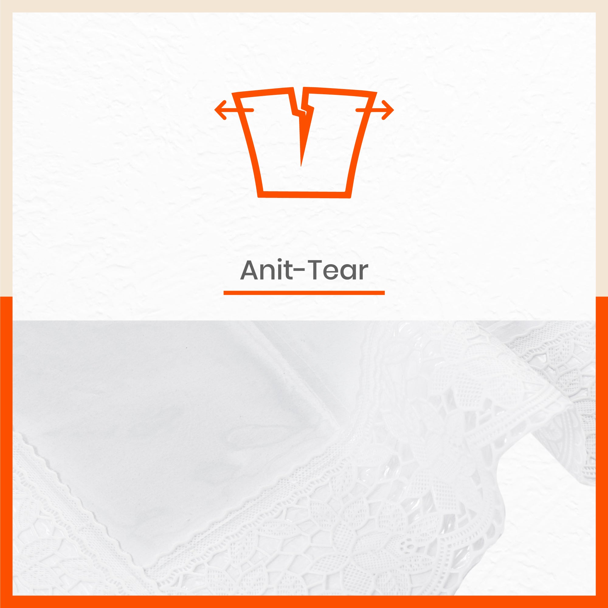 Albus Plastic Table Cover with White Lace for Dining Table at Home - Rectangular - (60" x 90") | Plain
