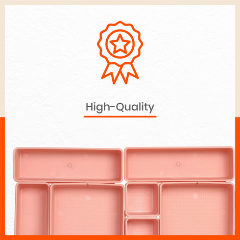 Stomo Vero Multipurpose Drawer Organizer for Home | Pink