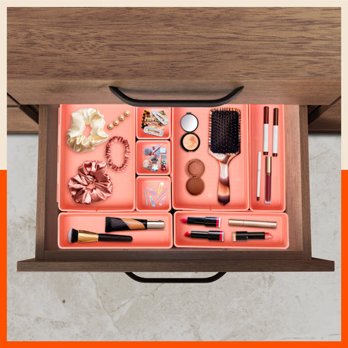 Stomo Vero Multipurpose Drawer Organizer for Home | Pink