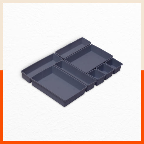 Stomo Vero Multipurpose Drawer Organizer for Home | Smoke