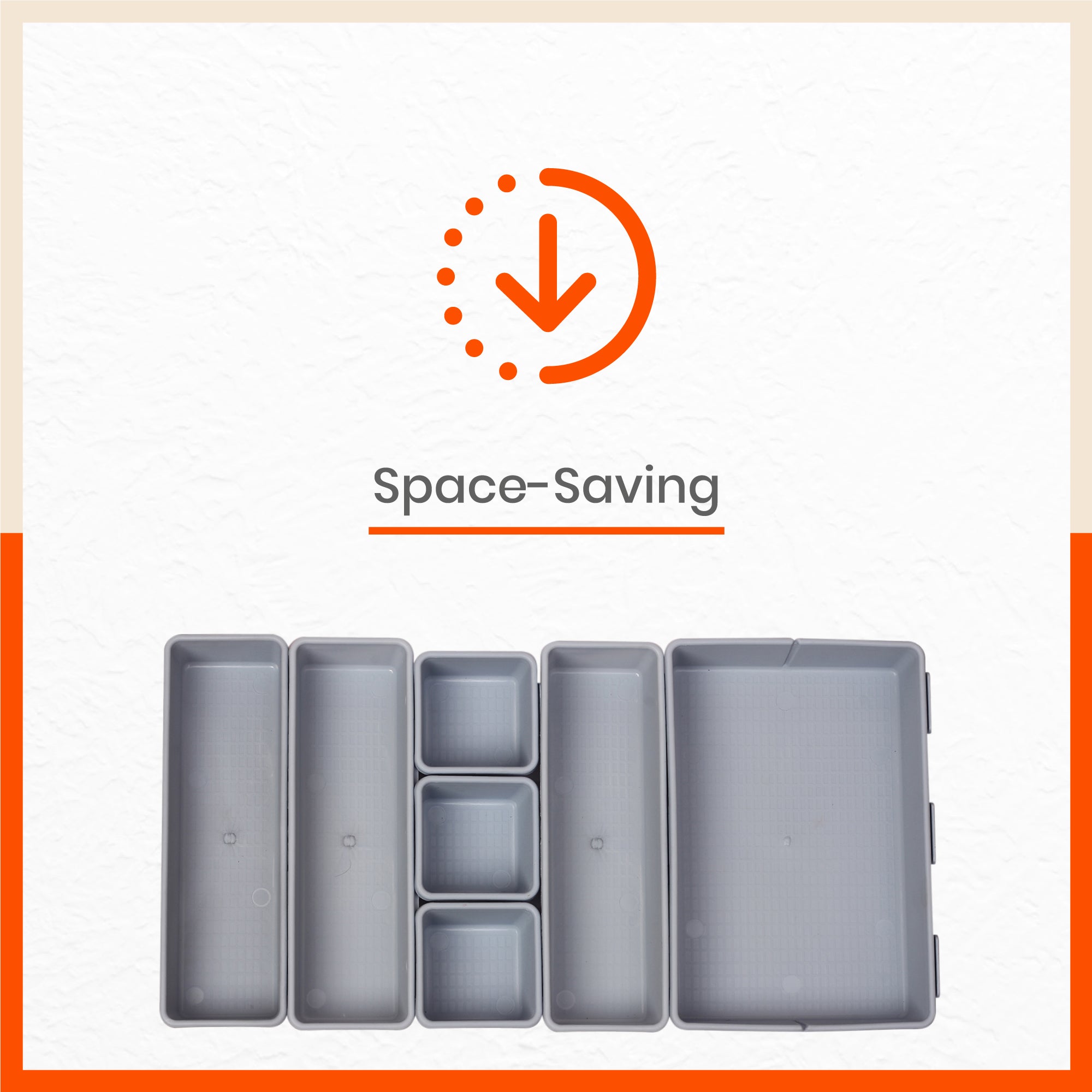 Stomo Vero Multipurpose Drawer Organizer for Home | Steel