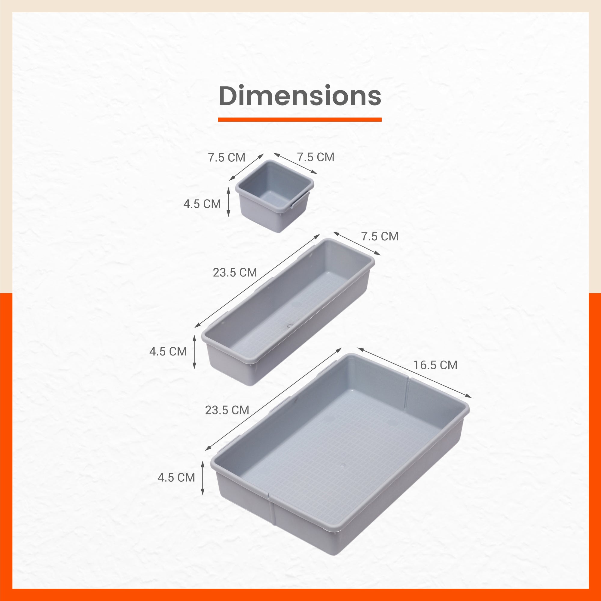 Stomo Vero Multipurpose Drawer Organizer for Home | Steel