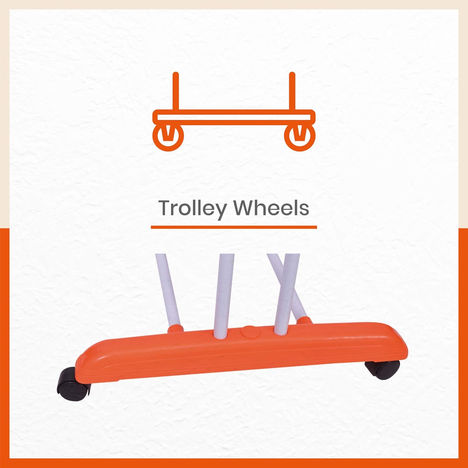 Bathla Mobidry Giga 4 Level Alloy Steel Modular Cloth Drying Stand (Orange, Extra-Large)