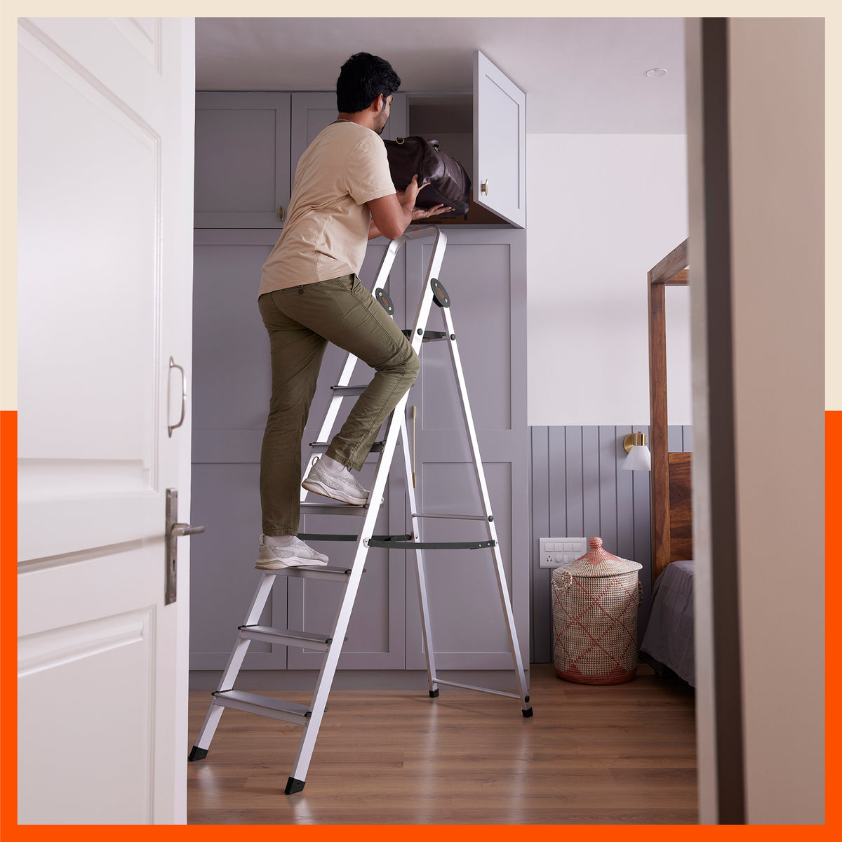 Bathla 7 Feet / 7 Step Aluminium Ladder for Home – Bathla Home