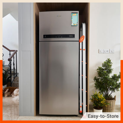 Bathla Advance 4-Step Foldable Aluminium Ladder For Home (Orange)