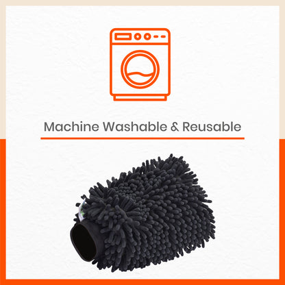 Spic & Span Multi Purpose Micro Fiber Cleaning Glove (Black)