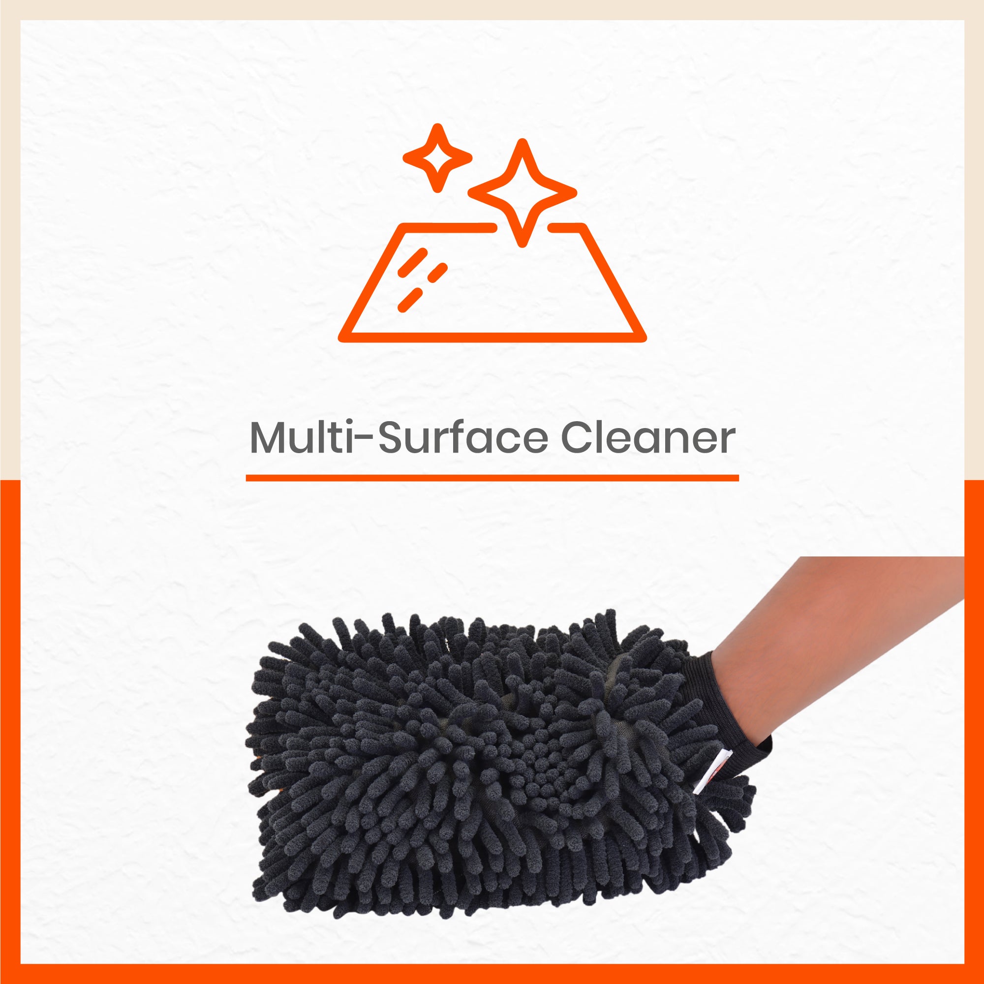 Spic & Span Multi Purpose Micro Fiber Cleaning Glove (Black)