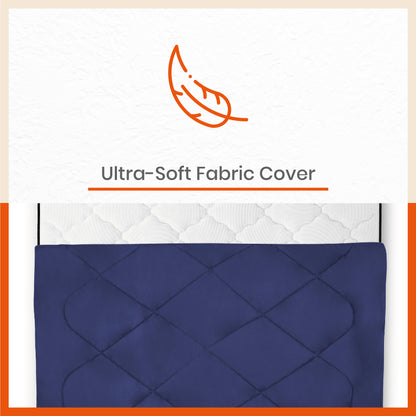 ELVA Reversible Microfiber Comforter / Blanket / Quilt / Duvet For Home | Double â€“ Navy & Grey - 200 GSM