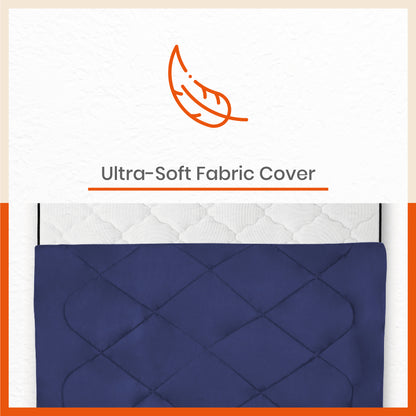 ELVA Reversible Microfiber Comforter / Blanket / Quilt / Duvet For Home | Double â€“ Navy & Lime - 200 GSM