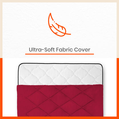 ELVA Reversible Microfiber Comforter / Blanket / Quilt / Duvet For Home | Single Red & Grey - 200 GSM