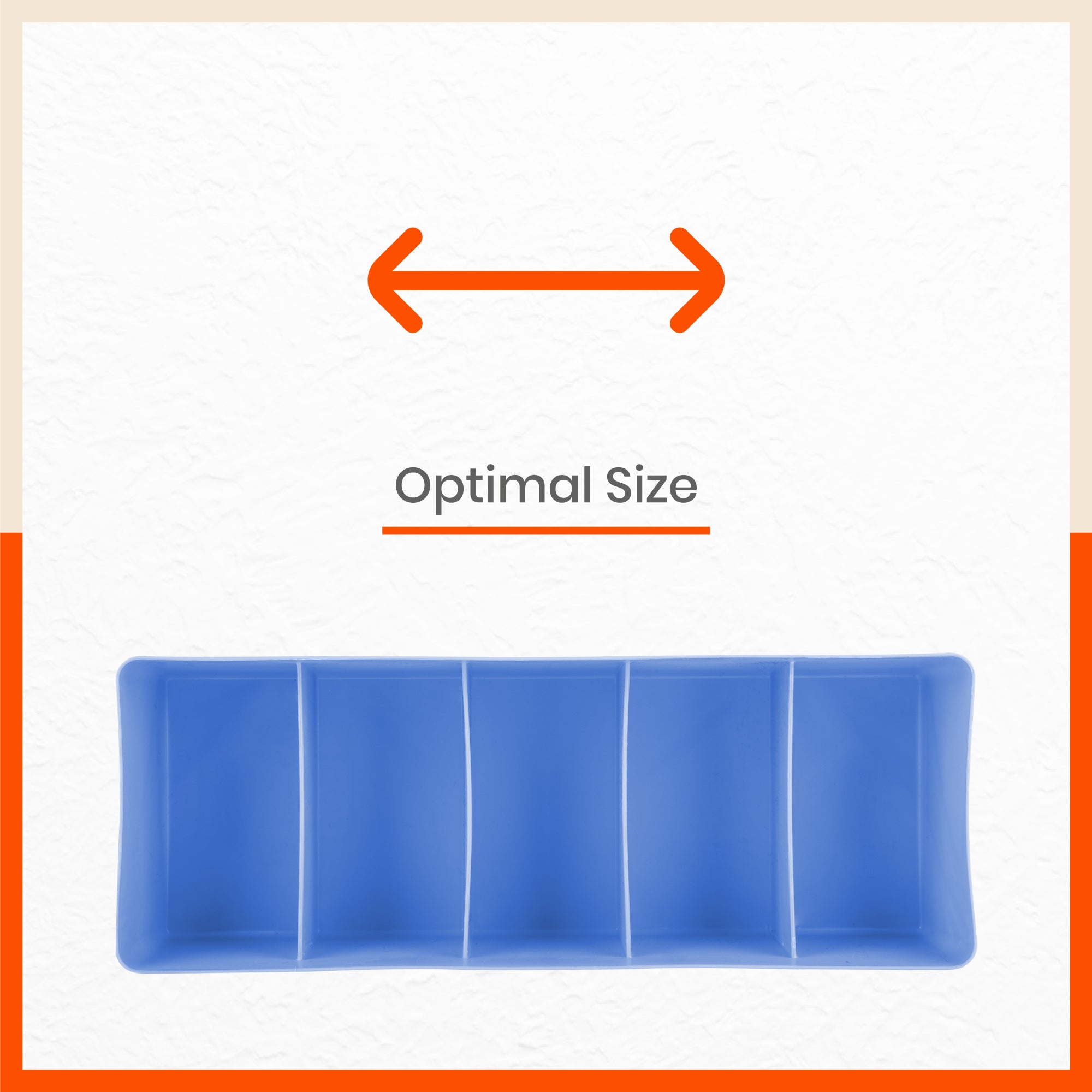 Stomo Dori Multi-Purpose Stackable Drawer Organizer For Home | Sky Blue - Set of 3