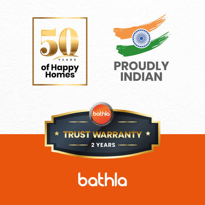 Bathla 14.5ft Aluminium Telescopic Ladder | 2-Year Manufacturer Warranty | Portable & Compact | Made in India (15 Step - 4.4 mtr)