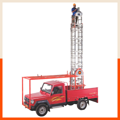Bathla JM 4100 Jeep Mounted Ladder I Beam ‘D’ Rung (225mm) with Winch & Tilting Mechanism
