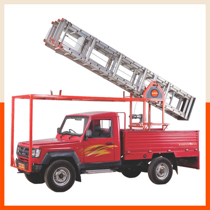 Bathla JM 4100 Jeep Mounted Ladder I Beam ‘D’ Rung (225mm) with Winch & Tilting Mechanism