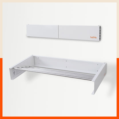 Bathla Mobidry Eze Wall Mounted Clothes Drying Rack | White