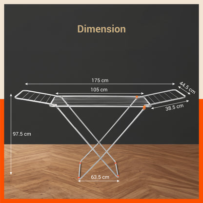 Bathla Mobidry Aero Steel Foldable Clothes Drying Stand - design detail