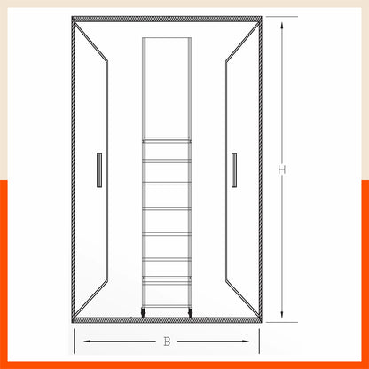 Bathla TS 5000 Trolley Step Ladder (‘U’ Section) – 225mm Steps, Safety Toe Board & 175kg Load Capacity