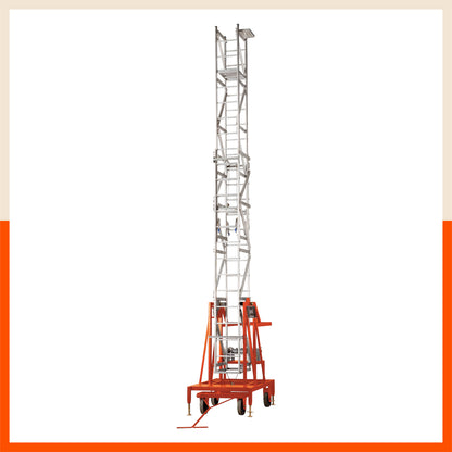Bathla TX 1100 – Tower Tiltable Ladder (‘C’ Section, Round Pipe) with Winch Operated Tilting & Self-Locking Mechanism | Heavy Duty, 200kg Load