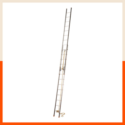 Bathla WE 1100 – Wall Extension Reclining Ladder (C-Section, Round Pipe) with Rope & Pulley System