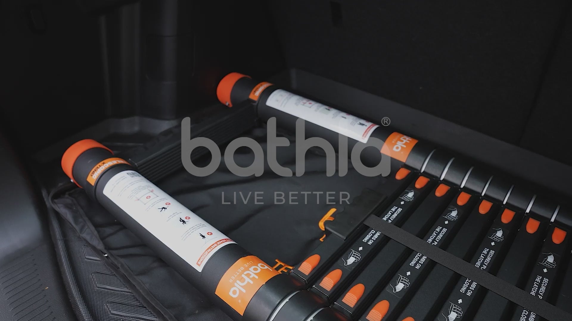 Bathla X-TEND 9.5 ft Aluminium Telescopic Ladder | Made in India (10 Step - 2.9 Mtr)