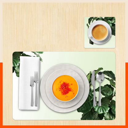 Polypropylene Table Mats & Coasters for Dining Table at Home (JAVA - Set of 6)