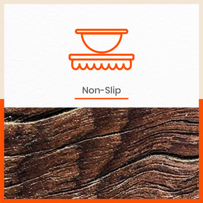 Polypropylene Table Mats & Coasters for Dining Table at Home (WALNUT - Set of 6)