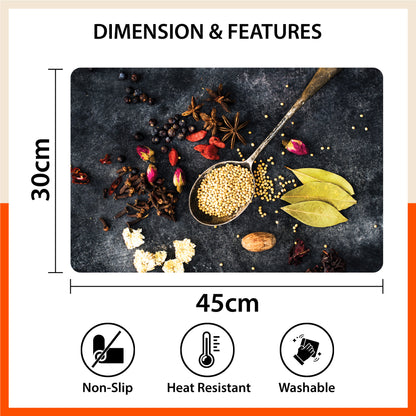 Polypropylene Table Mats & Coasters for Dining Table at Home (PIQUE - Set of 6)