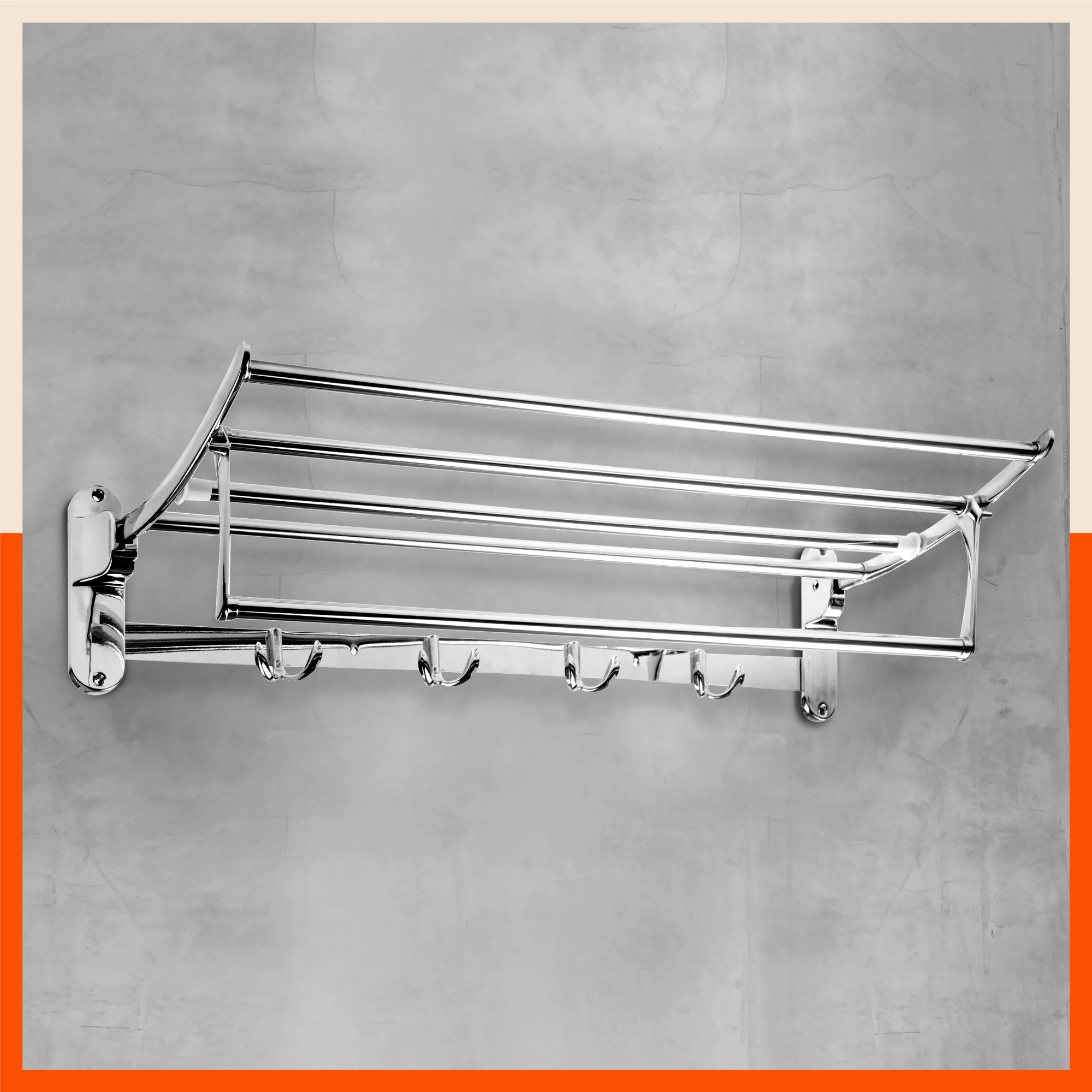 Dorado Stainless Steel Towel Rack / Holder / Stand For Home (Large - 24 inches)