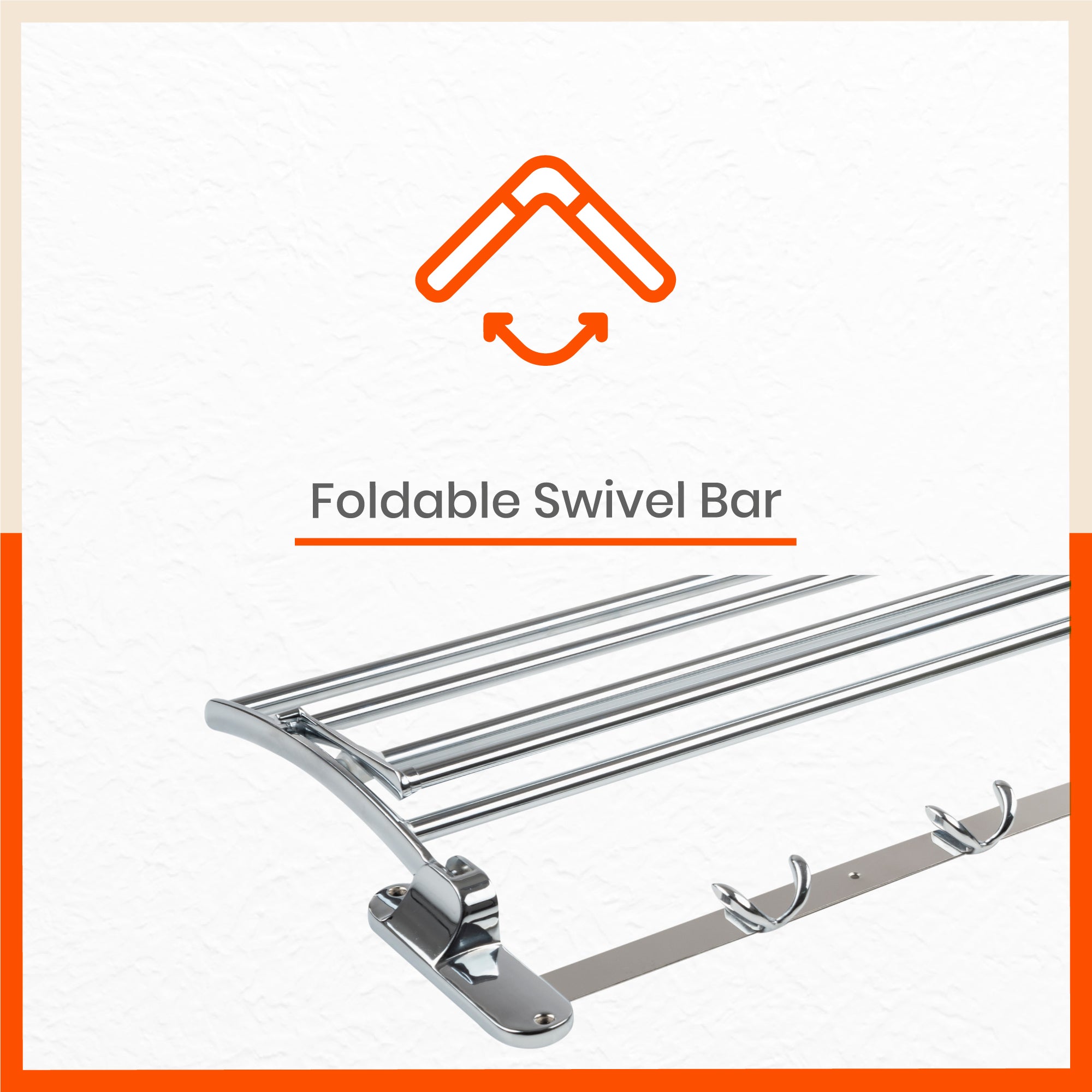 Dorado Stainless Steel Towel Rack / Holder / Stand For Home (Large - 24 inches)