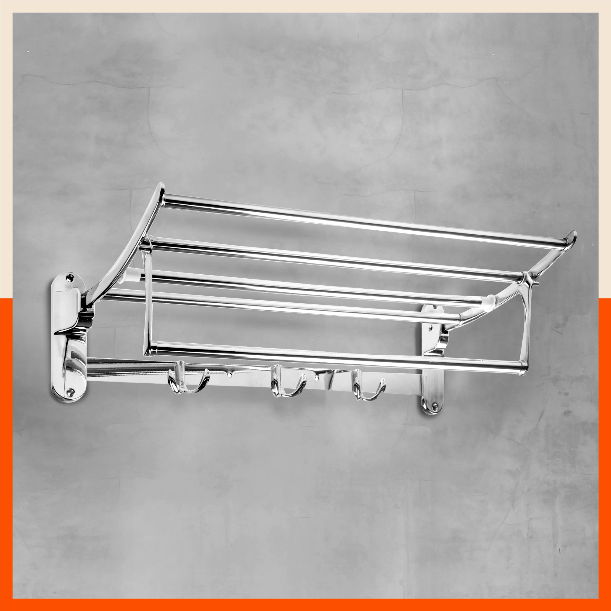 Dorado Stainless Steel Towel Rack / Holder / Stand For Home (Medium - 18 inches)