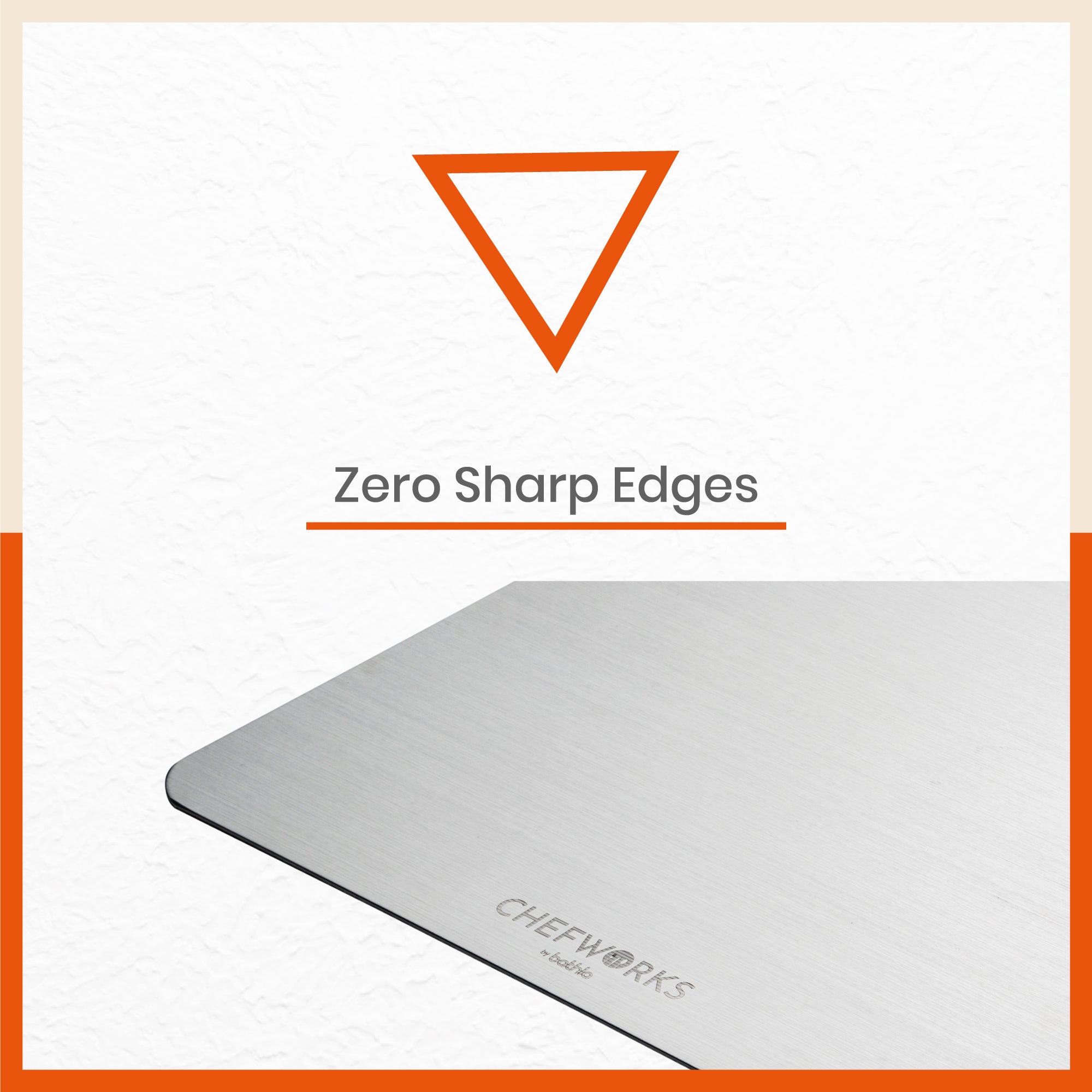 ENOX Stainless Steel Chopping Board | Extra Large For Home (Size: 310mm x 500mm, Thickness: 1.5mm)