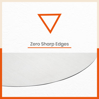 ENOX Stainless Steel Chopping Board | Circular For Home (Size: 350mm Diameter, Thickness: 1.5mm)