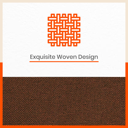 AKIRA Jute Cushion Covers For Home | Bronze (Set of 3 - 16 x 16 Inches)
