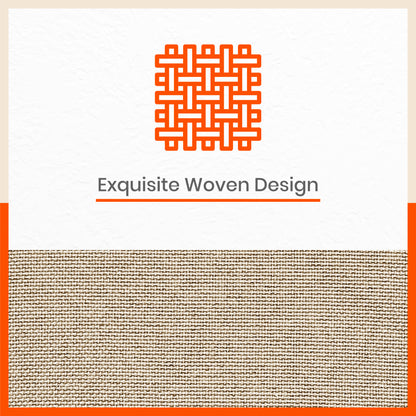 AKIRA Jute Cushion Covers For Home | Cream (Set of 3 - 16 x 16 Inches)