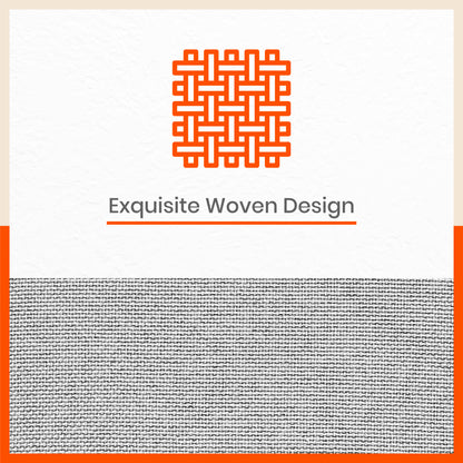 AKIRA Jute Cushion Covers For Home | Grey (Set of 5 - 16 x 16 Inches)