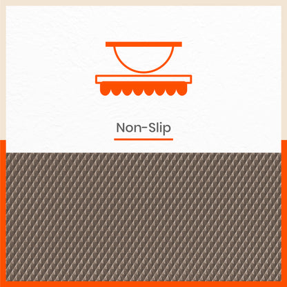 Vega Multipurpose Diamond Texture Shelf Liner | Brown ( 45cm X 150cm 380 GSM Pack of 3 )