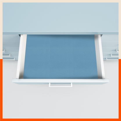 Vega Multipurpose Diamond Texture Shelf Liner | Blue (45cm X 150 cm 380 GSM)