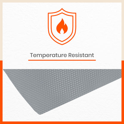 Vega Multipurpose Diamond Texture Shelf Liner | Light Grey (60 cm X 500 cm 380 GSM)