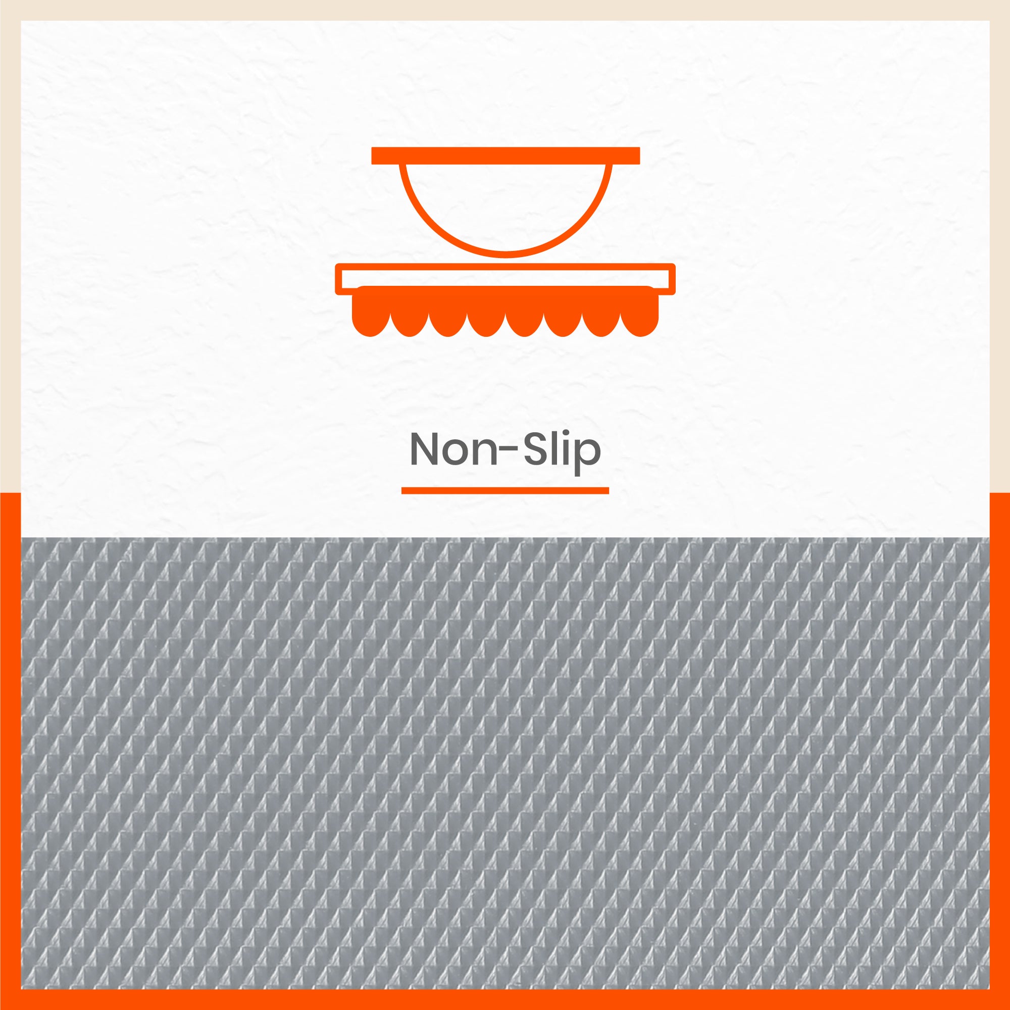 Vega Multipurpose Diamond Texture Shelf Liner | Light Grey (60 cm X 500 cm 380 GSM)