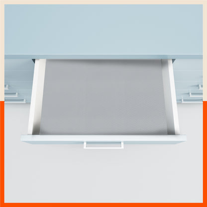 Vega Multipurpose Diamond Texture Shelf Liner | Light Grey (45 cm X 500 cm 380 GSM)