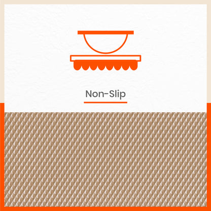 Vega Multipurpose Diamond Texture Shelf Liner | Beige ( 45cm X 150cm 380 GSM Pack of 3 )