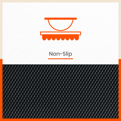 Vega Multipurpose Diamond Texture Shelf Liner | Black ( 45cm X 300cm 380 GSM)