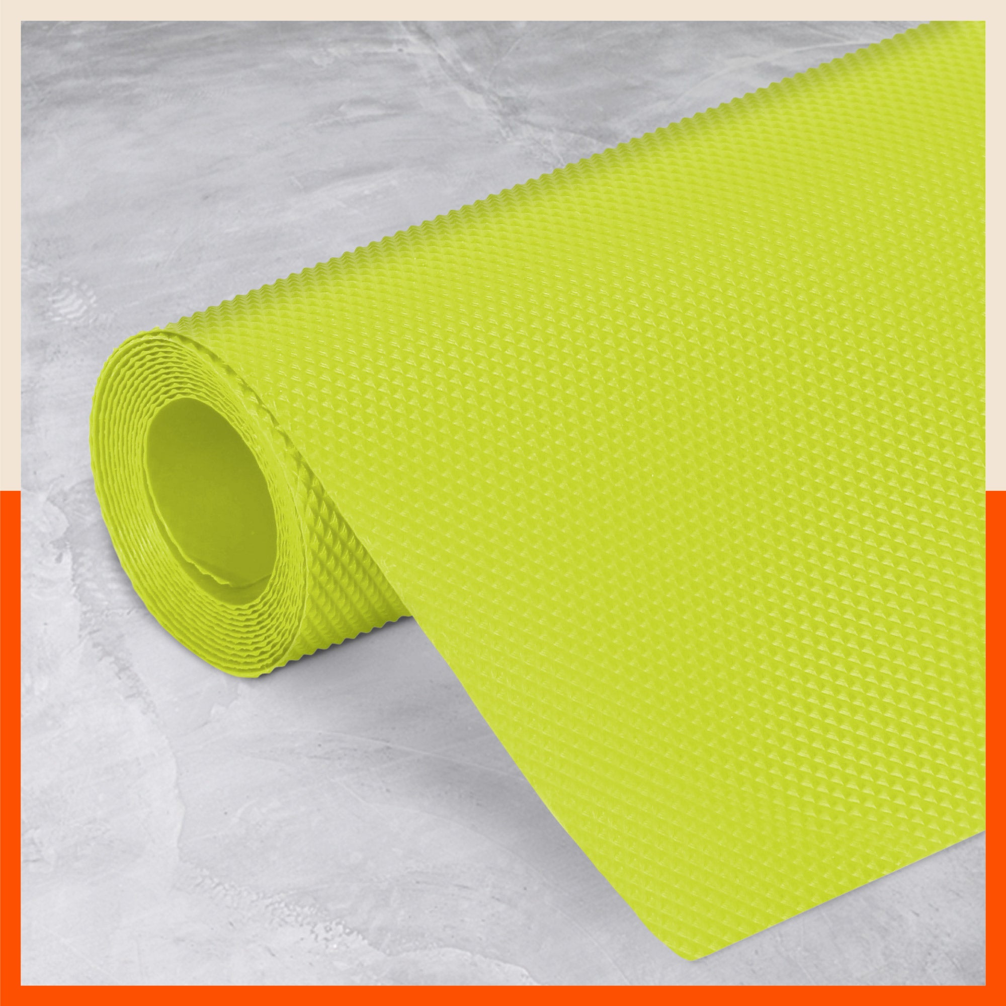 Vega Multipurpose Diamond Texture Shelf Liner | Green (45 cm X 300 cm 380 GSM)