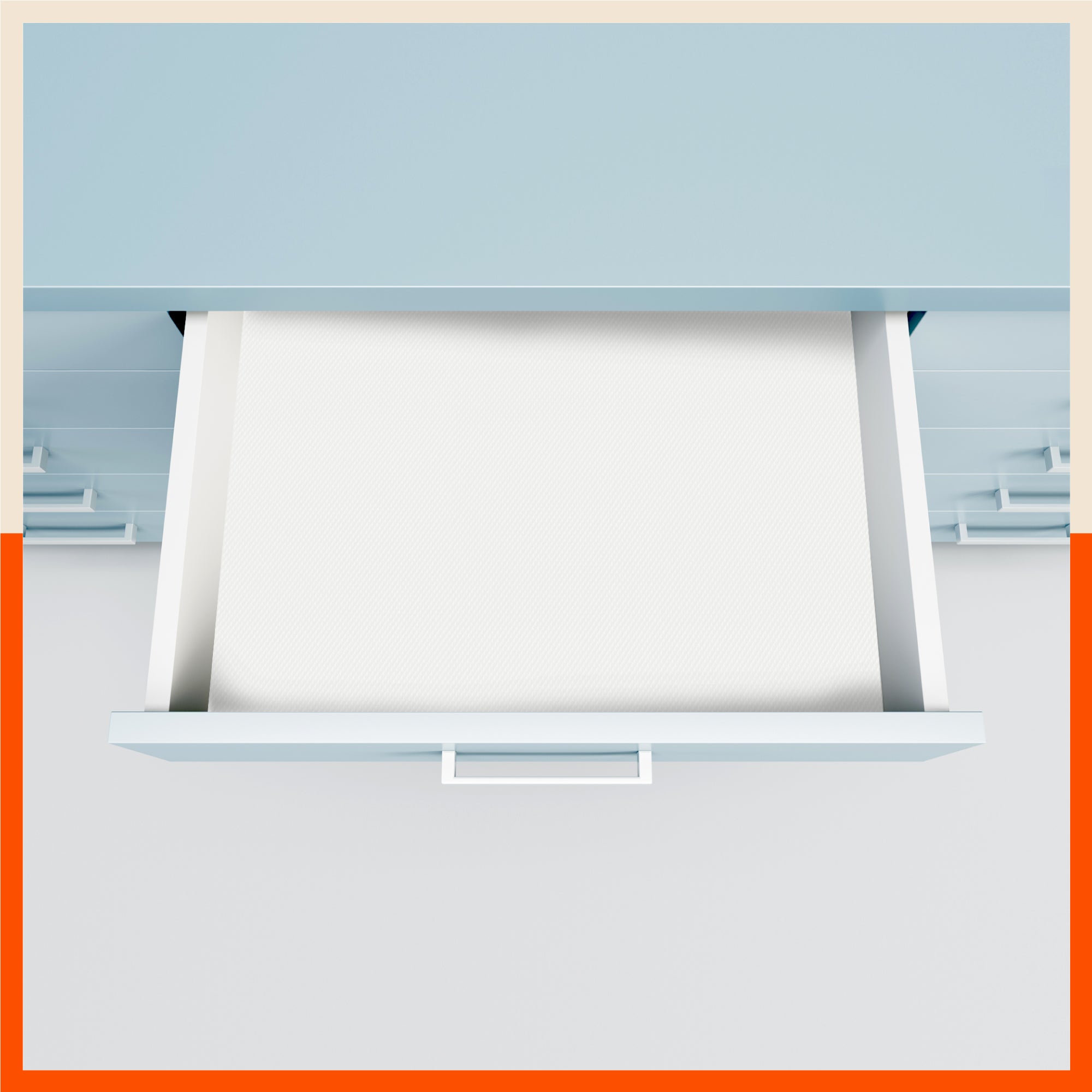 Vega Multipurpose Diamond Texture Shelf Liner | White (60 cm X 500 cm 380 GSM)