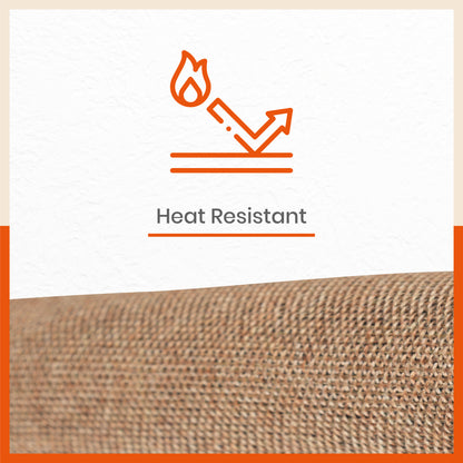 Vera Premium Jute Table Mats / Placemats for Home Dining Table | (Beige - Set of 6 - 45cm x 30cm)