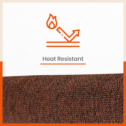 Vera Premium Jute Table Mats / Placemats for Home Dining Table | (Bronze - Set of 6 - 45cm x 30cm)