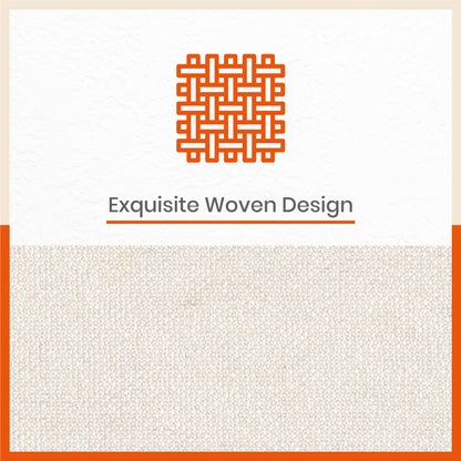 Vera Premium Jute Table Mats / Placemats for Home Dining Table | (Cream - Set of 6 - 45cm x 30cm)