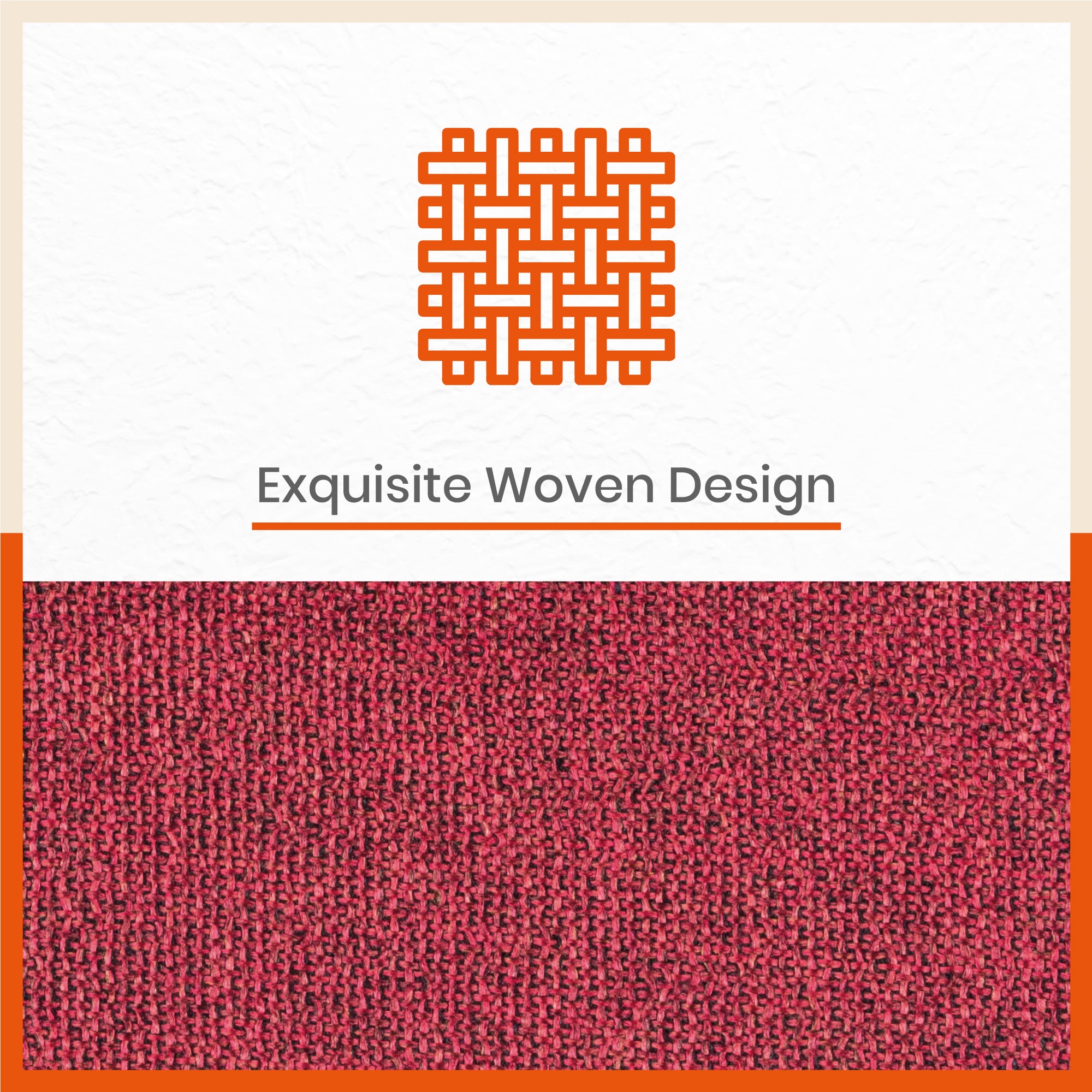 Vera Premium Jute Table Mats / Placemats for Home Dining Table | Reversible | (Red - Set of 6 - 45cm x 30cm)