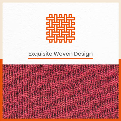 Vera Premium Jute Table Mats / Placemats for Home Dining Table | Reversible | (Red - Set of 6 - 45cm x 30cm)